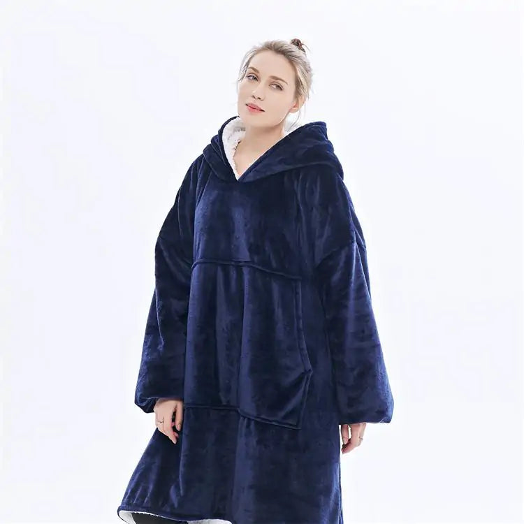 Cozy Oversized Blanket-Hoodie