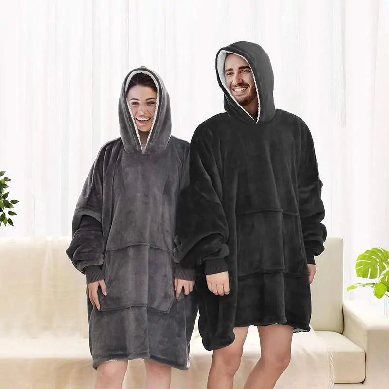 Cozy Oversized Blanket-Hoodie