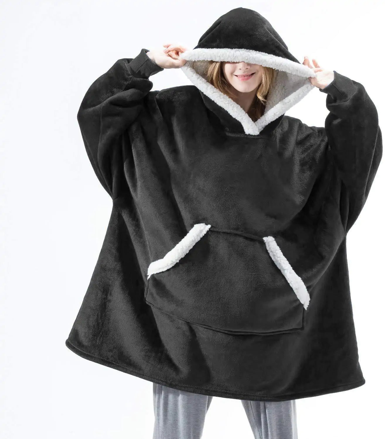 Cozy Oversized Blanket-Hoodie