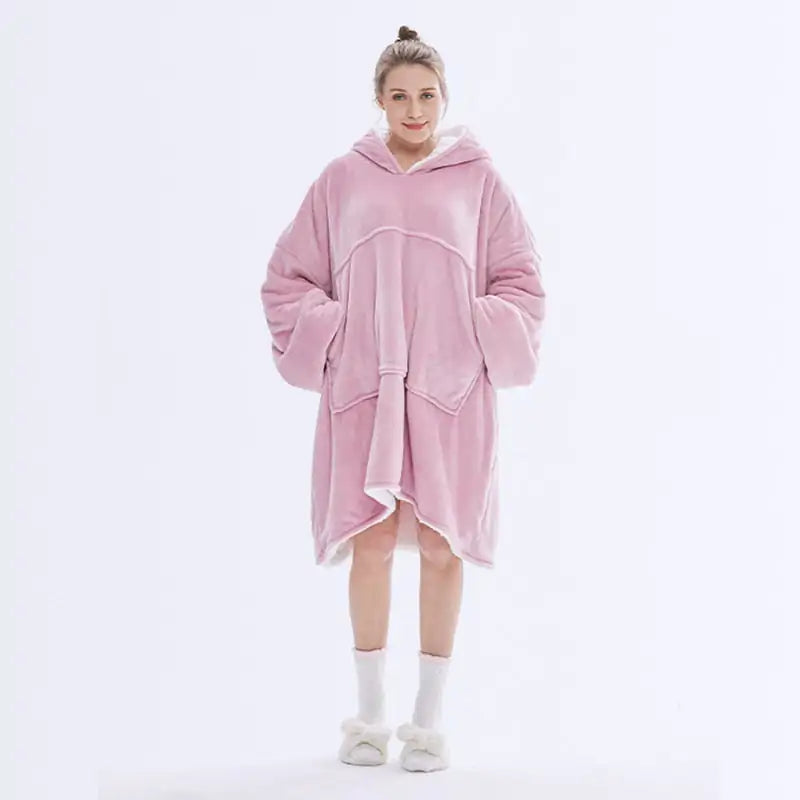 Cozy Oversized Blanket-Hoodie