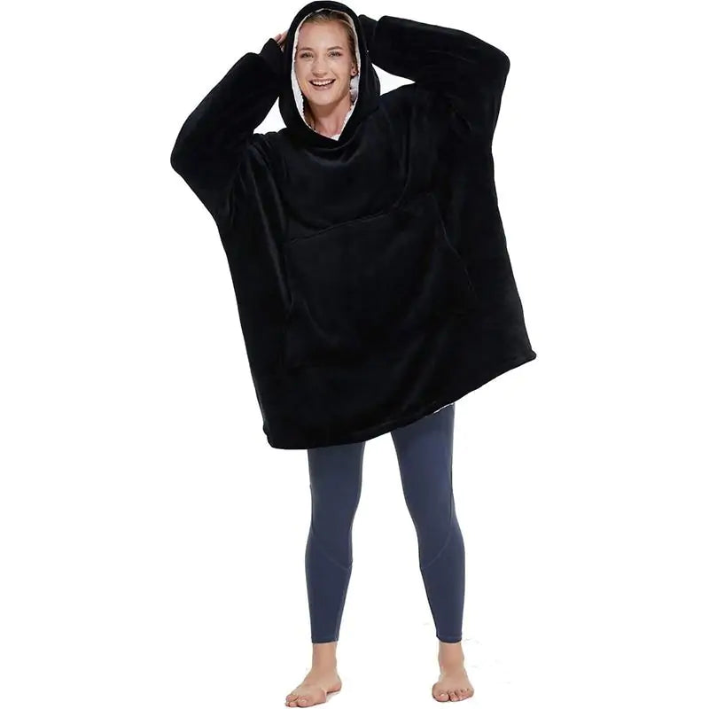 Cozy Oversized Blanket-Hoodie